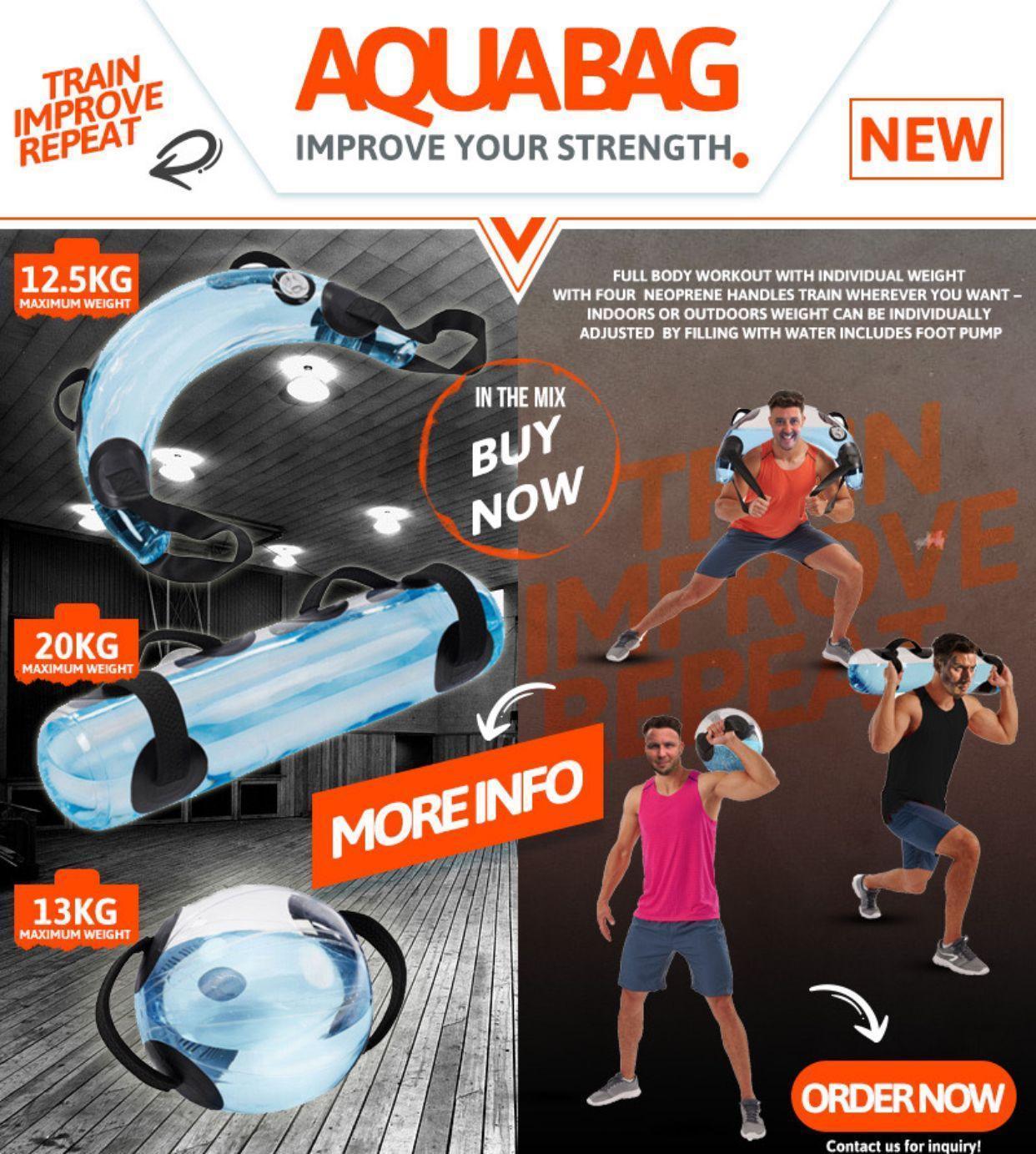 Bulgarian Water Bag 1-12,5kg aqua bag fitnessbag