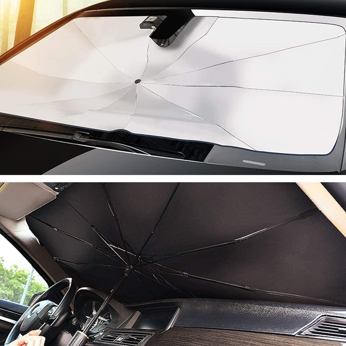 Zonnescherm auto voorruit paraplu-type - Sports & Outdoors